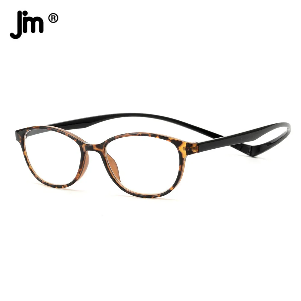 Top Trends: JM Magnet Temple Blue Light Round Reading Glasses For Men Women Vintage Diopter Magnifier Presbyopic Glasses Shoppable Styles