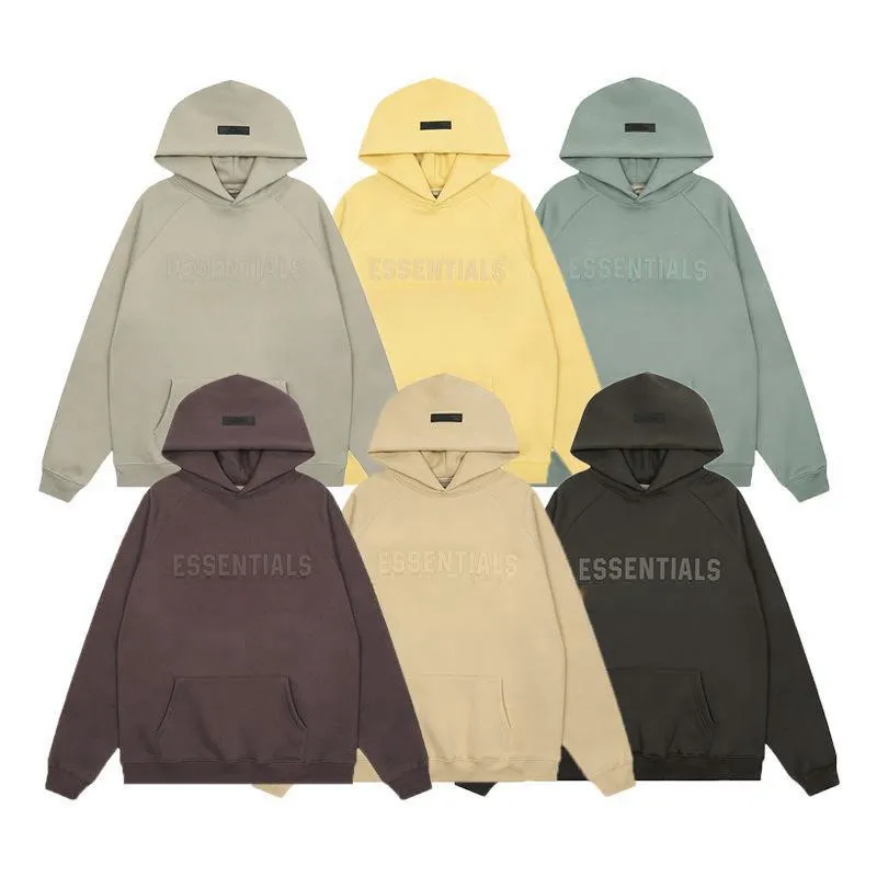 Top Trends: ESSENTIALS Hoodie With Three-dimensional Silicone Letter Print Trendy Men's And Women's Couple Hoodie Shoppable Styles