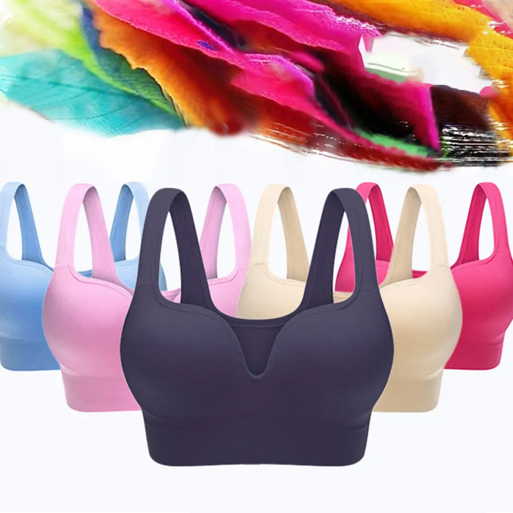 Top Trends: Breathable Sexy Seamless Top Women Sports Bra High Impact For Gym Fitness Yoga Sportswear Tank Top Sport Push Up Bralette Shoppable Styles