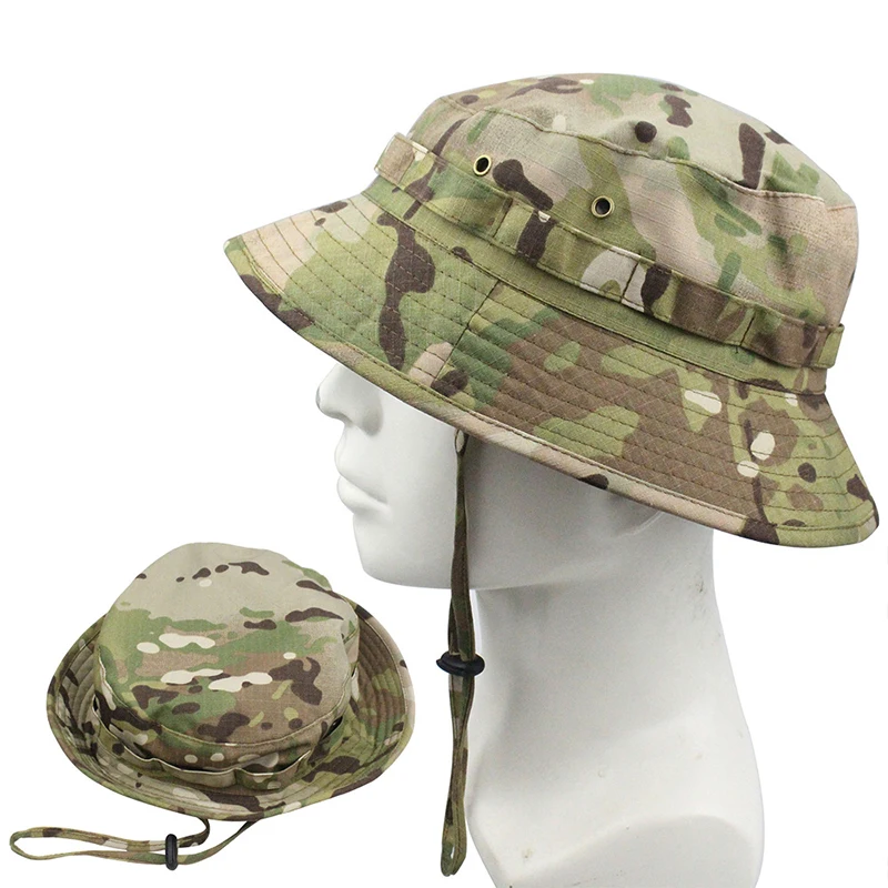 Top Trends: Bucket Hat For Men Tactical Sunscreen Camouflage Outdoor Travel Climbing Fishing Caps Military Training Beach Men&#039;s Hiking Hat Shoppable Styles