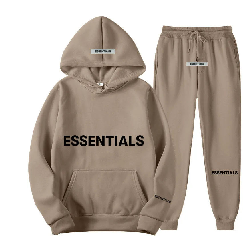 Top Trends: ESSENTIALS HOODIE SET Men's And Women's Sweatshirt Reflective Letter Printing Brushed Super Dalian Hoodie Fashion Hip Hop Street Shoppable Styles