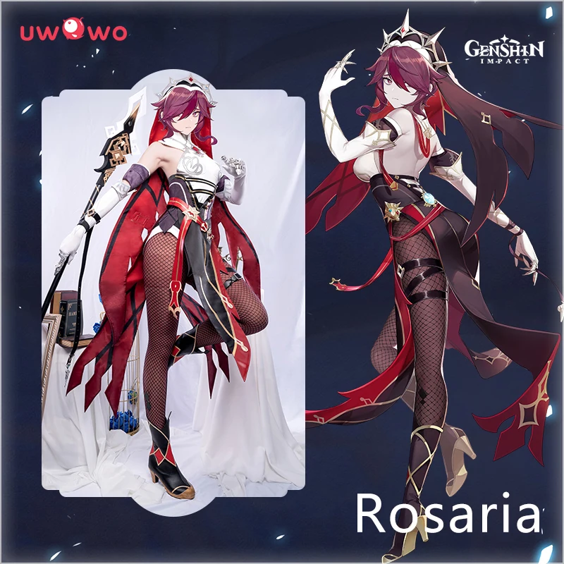 Top Trends: In Stock UWOWO Genshin Impact Rosaria Cosplay Game Suit Costume Dress Uniform Anime Special For Halloween Costumes Women Outfit Shoppable Styles