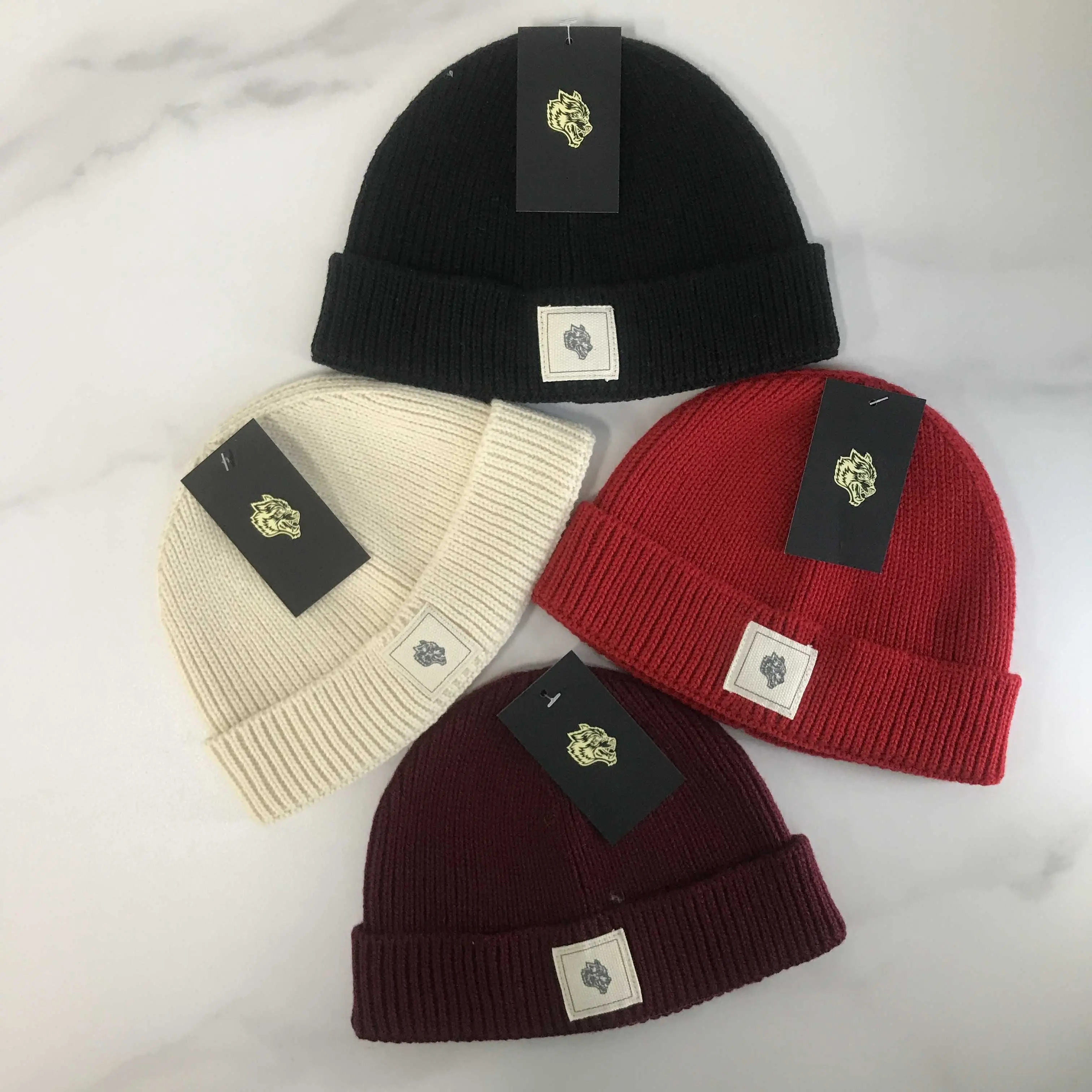 Top Trends: Darc Unisex Hat Cotton Blends Solid Warm Soft HIP HOP Knitted Hats Men Winter Caps Women&#039;s Skullies Beanies For Women Shoppable Styles