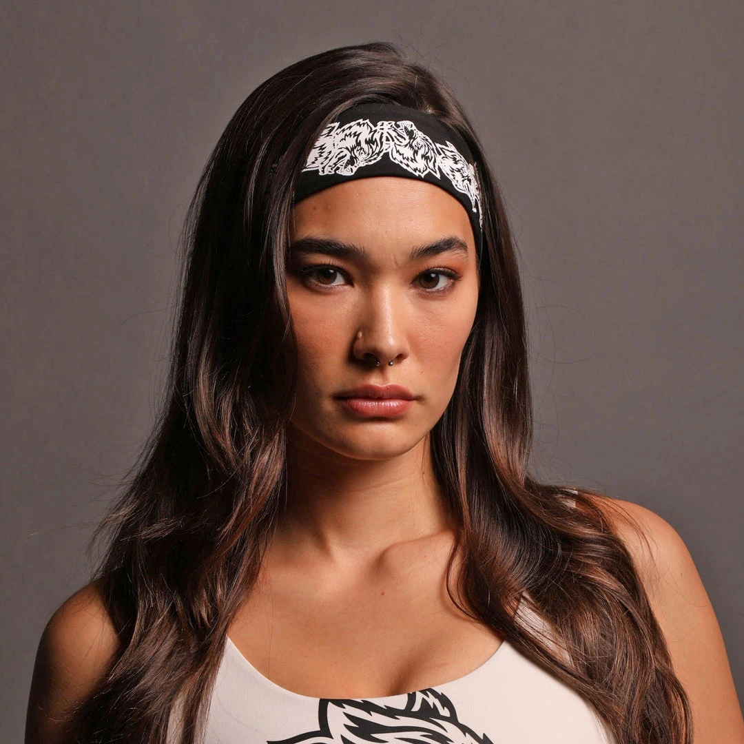 Top Trends: Darc Wolves Headband Sweat-absorbing Yoga Spa Wash Face Hairband For Women Men 2023 Fashion Hair Accessories Gym Sport Hair Wrap Shoppable Styles