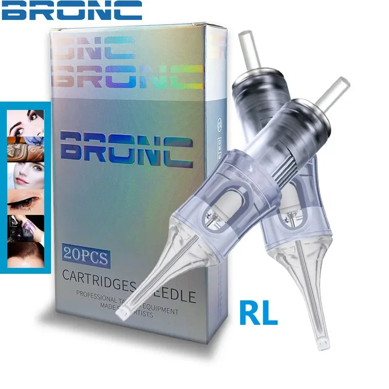 Top Trends: BRONC Tattoo Needle Professional High-Quality Needle Disposable Sterilized Sterile Ink Cartridge 0.30 / 0.35mm RL 20pcs / Lot Tools Shoppable Styles