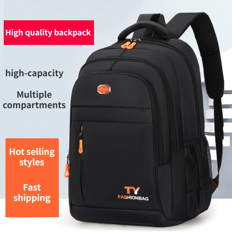 Top Trends: New Men's Large Capacity Backpack Junior High School Backpack Student Backpack Waterproof Oxford Cloth Travel Backpack Shoppable Styles