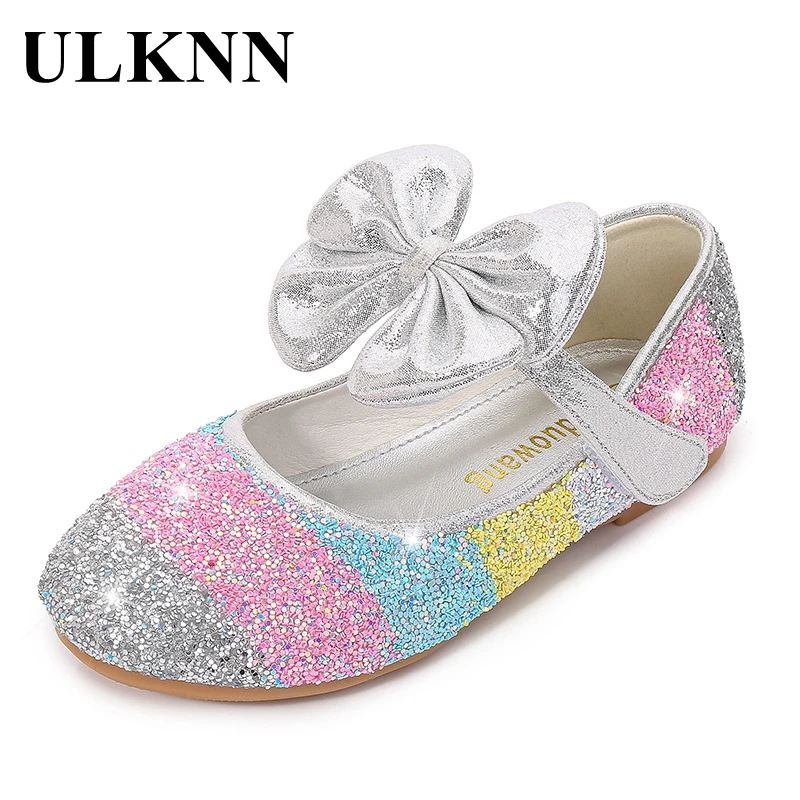 Top Trends: ULKNN Girls Princess Shoes Spring Autumn Leather Shoes Children's Shoes Crystal Soft Bottom Non-Slip Single Shoes Size 24-37 Shoppable Styles