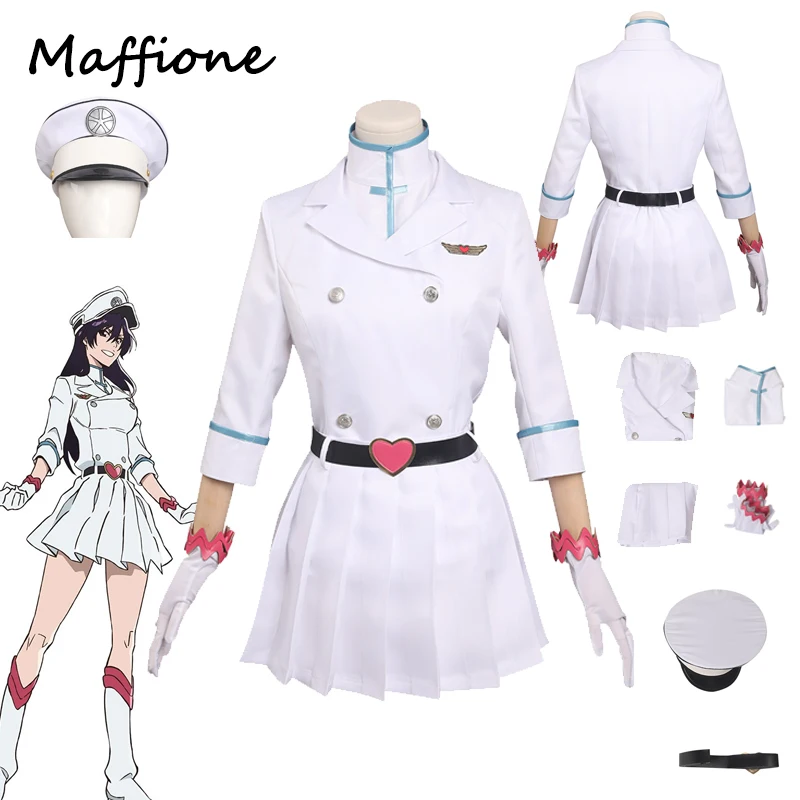 Top Trends: Anime BLEACH Bambietta Basterbine Cosplay Wome Costume Dress Outfits Coat Skirts Hat Set Girl Halloween Carnival Role Play Suit Shoppable Styles