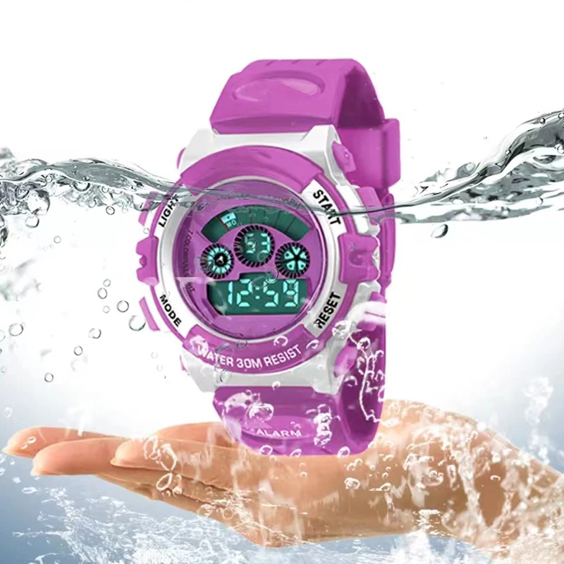 Top Trends: Waterproof Children Electronic Watch For Kids Led Digital Sports Watches Silicone Rubber Watch Student Casual Wristwatch Clock Shoppable Styles