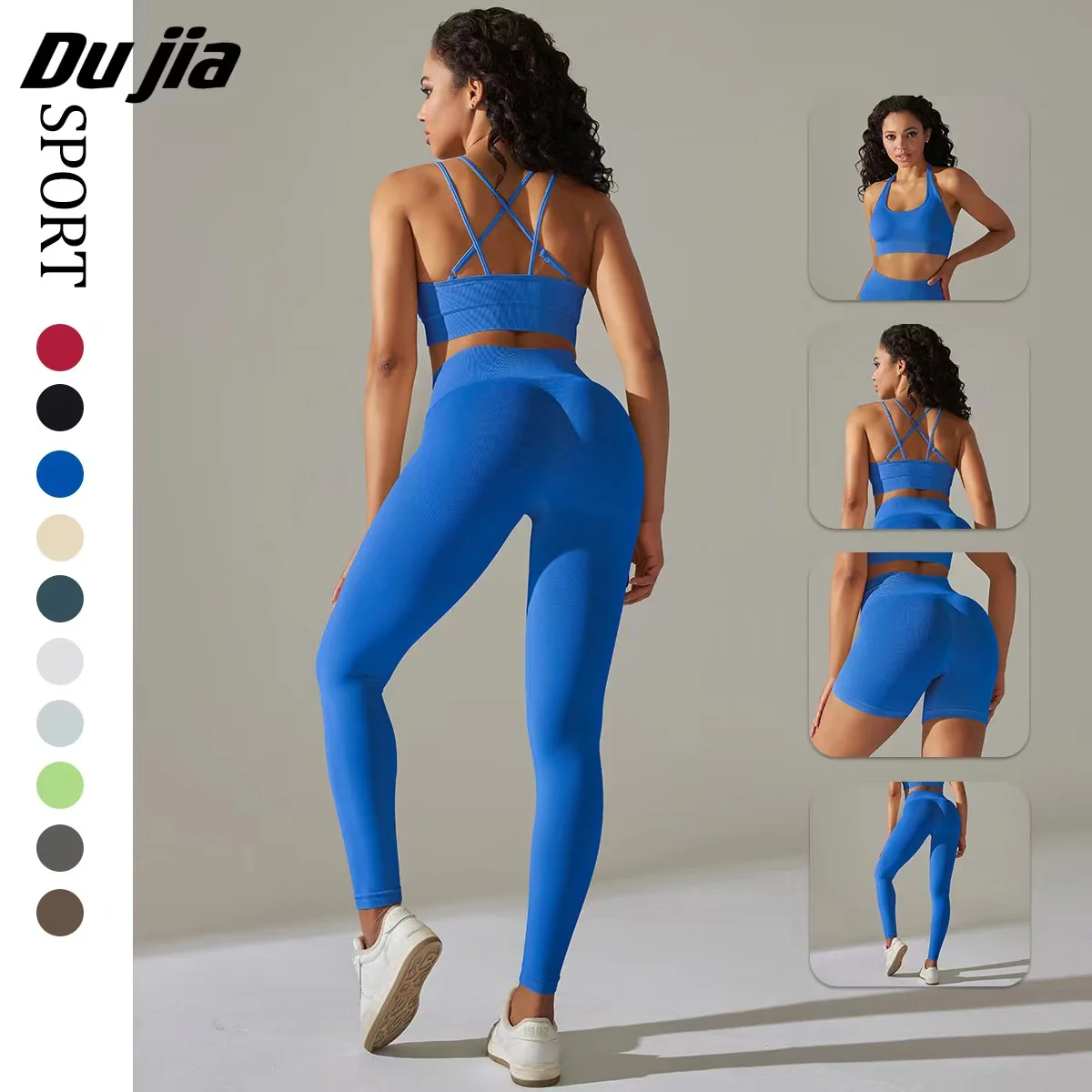 Top Trends: Seamless Yoga Set 2 Two Piece Set Women Workout Set Female Fitness Outfits Top Sports Bra Legging Active Wear Gym Clothes For Wo Shoppable Styles