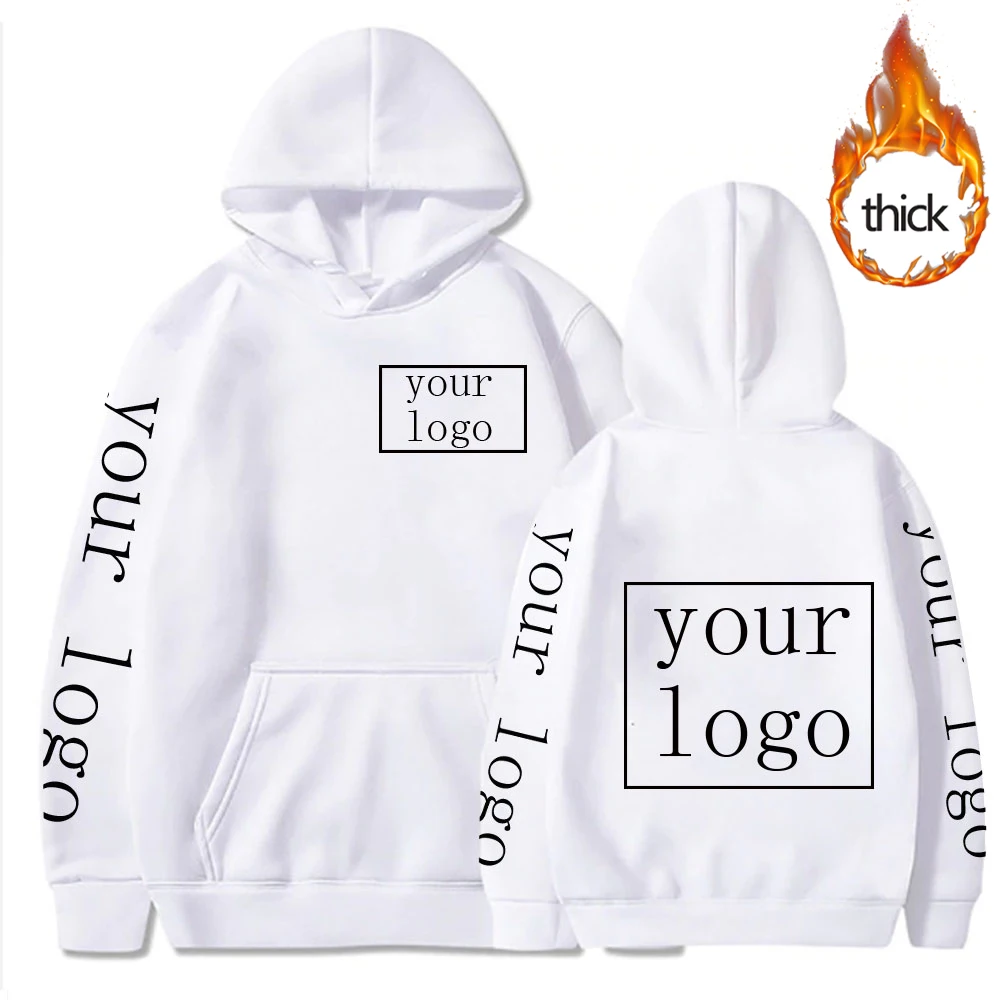 Top Trends: Your OWN Design Brand Logo / Picture Custom Hoodies Men Women DIY Sweatshirt Thicken Casual Loose Clothing 11 Color Fashion New Shoppable Styles