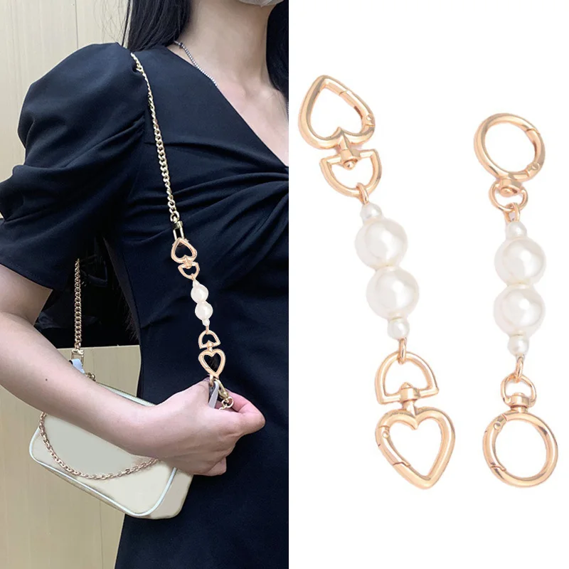 Top Trends: Pearl Bag Chain Strap Extender Bag Hanging Chain Pearl Decorative Chain Female Bag Accessories Handbag Chain Shoulder Bag Chain Shoppable Styles