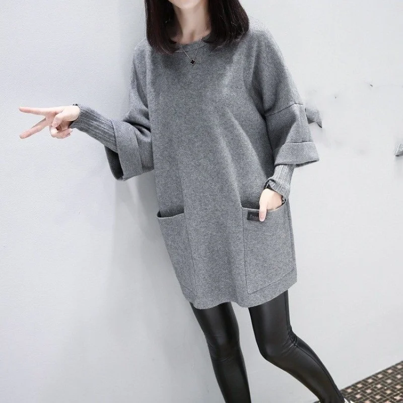 Top Trends: 2023 New Autumn And Winter Fashion Crew Neck Warm Pregnant Women&#039;s Wool Sweater Temperament Casual Pregnant Women&#039;s Long Sleeves Shoppable Styles