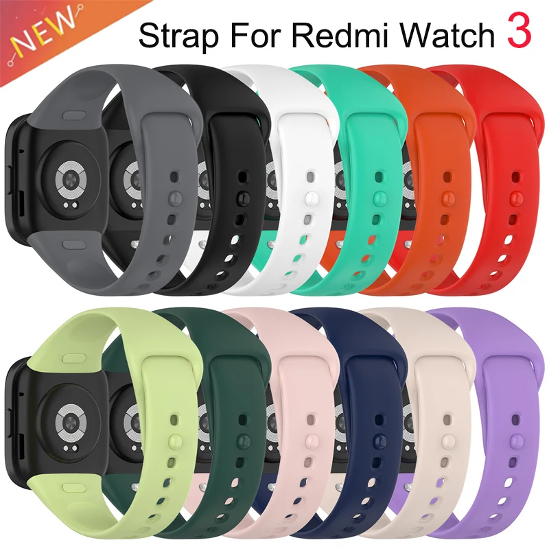 Top Trends: Silicone Strap For Xiaomi Redmi Watch 3 Watchband For Redmi Watch 3 Strap Correa Replacement Bracelet Accessories Shoppable Styles