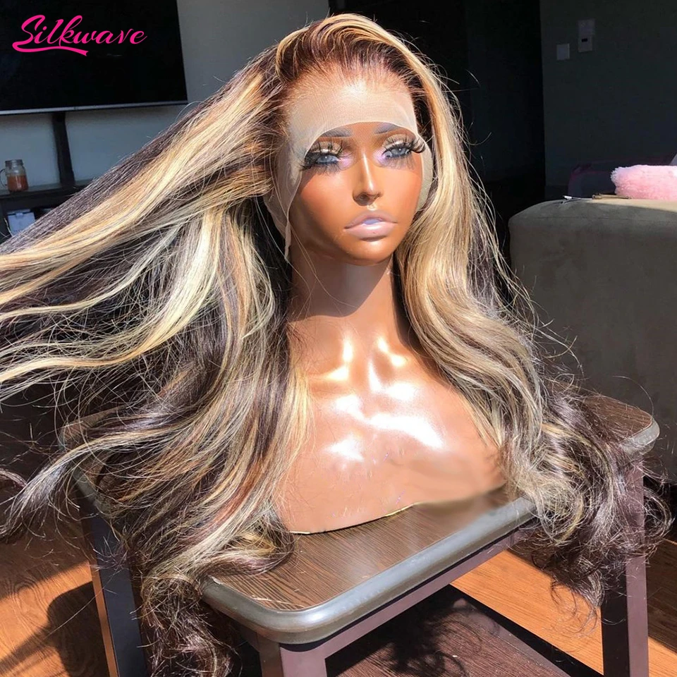 Top Trends: 13x4 13x6 Hd Highlight Wigs Human Hair Body Wave Frontal Wig Brazilian Glueless Honey Blonde Lace Front Wig For Women 30 36 Inch Shoppable Styles