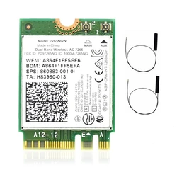 Dual-Band Wireless-AC 7265 7256NGW  Card 802.11AC 1200M Wi-Fi