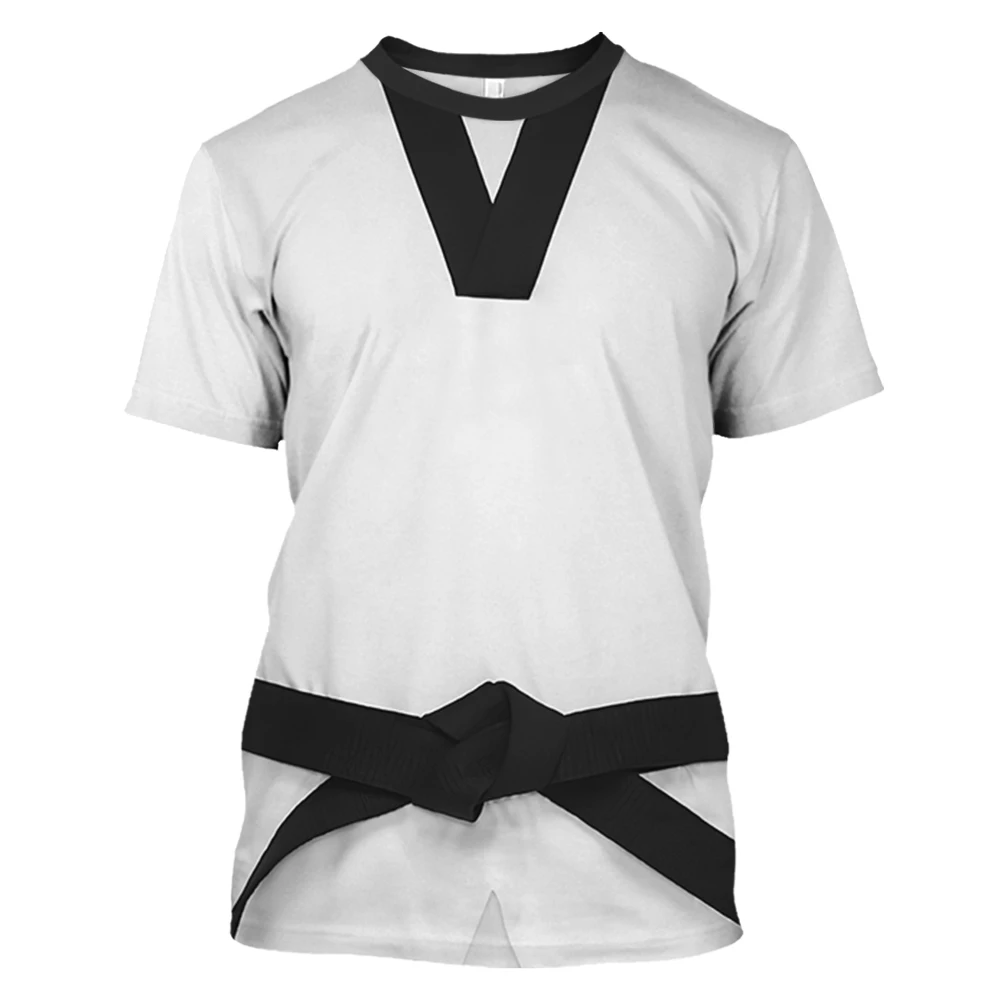 Top Trends: Summer Men's T-Shirt Breathable Karate Uniform Taekwondo Uniform Men Sports Training Fitness Gym Taekwondo Clothing Boy Tee 2023 Shoppable Styles