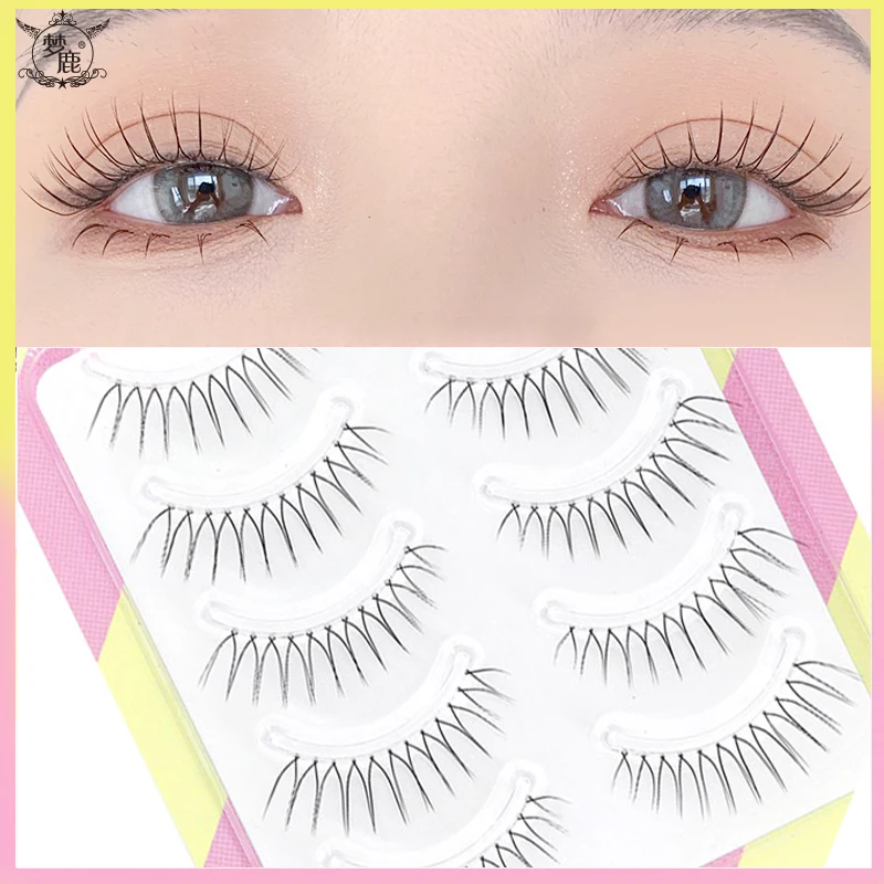 Top Trends: Dream Deer False Eyelashes A Type Eyelashes Upgraded Lash V-shaped 0.14mm Transparent Stem Soft Natural Eye Lashes Mink Shoppable Styles