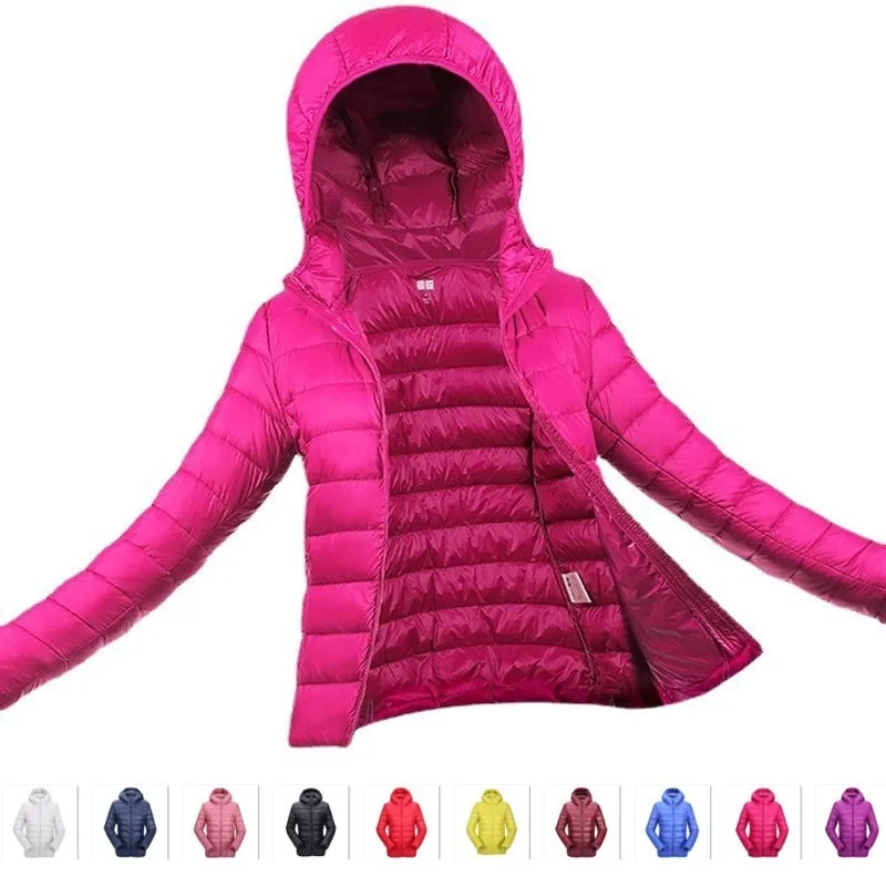 Top Trends: Winter Women's Cotton Clothes Simple Hooded Short Light Zipper Cotton-padded Jacket Shoppable Styles