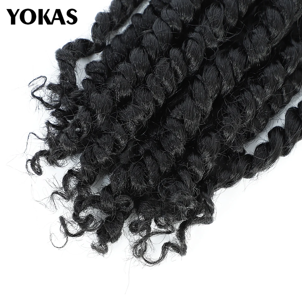 Top Trends: Passion Twist Hair For Africa Braids Synthetic Locs Crochet Braid Hair Extensions In Packs 6 10 18 24 Inch Pre-Twisted For Women Shoppable Styles - Image 3