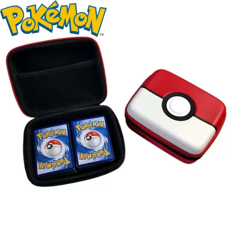 Top Trends: Pokemon Game Card Storage Bag Pokeball Portable PTCG Trading Storage Box Anime Peripherals Collection Toy Children Birthday Gift Shoppable Styles