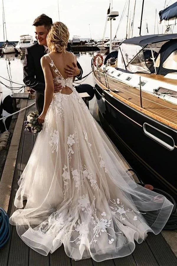 Top Trends: Retro Bohemian Wedding Dress 2022 Lace Bridal Gowns A Line Hollow Back Country Summer Beach Marriage Dresses Designer Novia Shoppable Styles