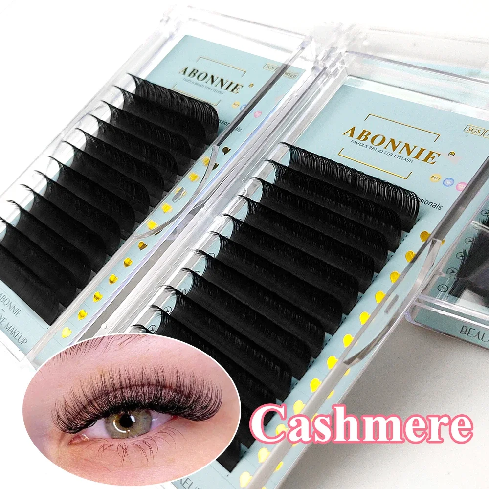 Top Trends: Abonnie Cashmere Classic Individual Eyelashes Extensions Ultra Matte Black Lashes Fluffy Cilia All Size Cilios Shoppable Styles