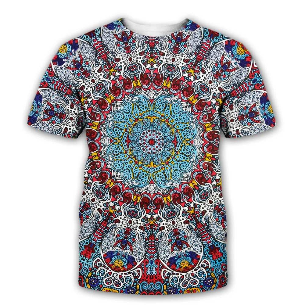 Top Trends: Mysterious Symbols New Fashion Trippy T-shirt Glow In The Dark 3D Psychedelic Printed Men Women Short Sleeves Summer Streetwear Shoppable Styles