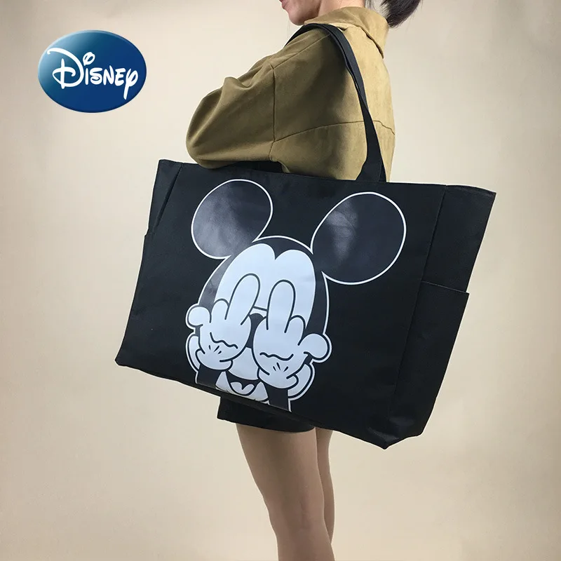 Top Trends: Disney Mickey's New Women's Travel Bag Cartoon Fashion Women's Handbag Large-capacity Multi-functional Storage Shopping Bag Shoppable Styles