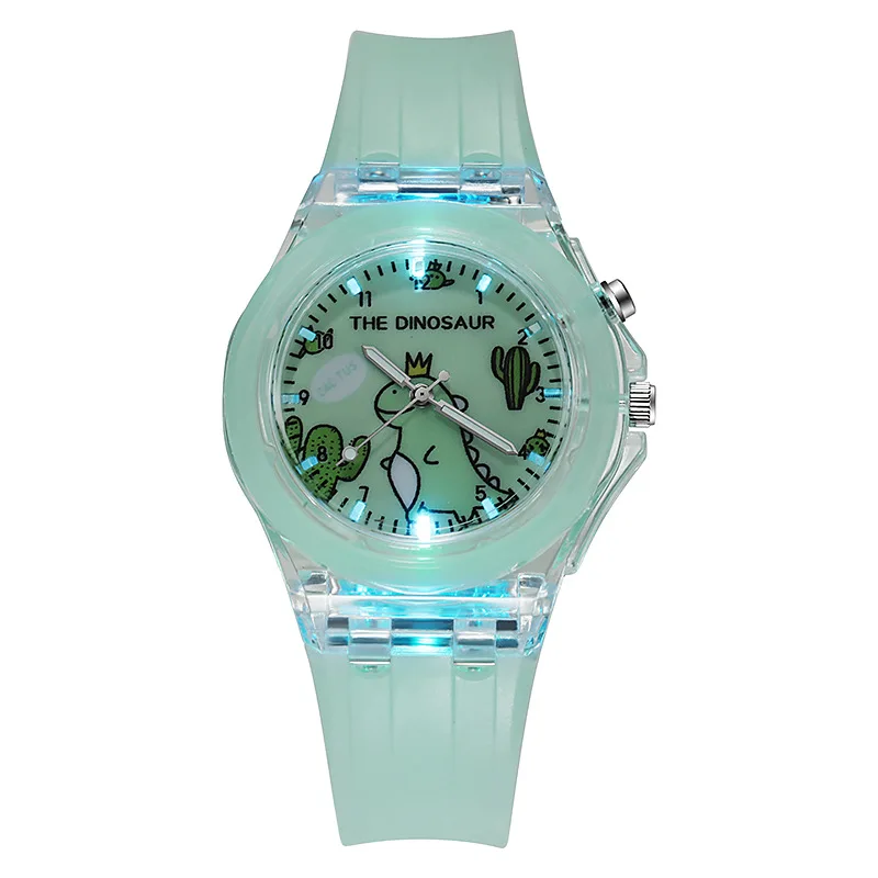 Top Trends: Fashion Cartoon Dinosaur Kids Watches Grils Flash Light Luminous Child Watch Boys Student Baby Gift Clock Reloj Infantil Shoppable Styles - Image 3