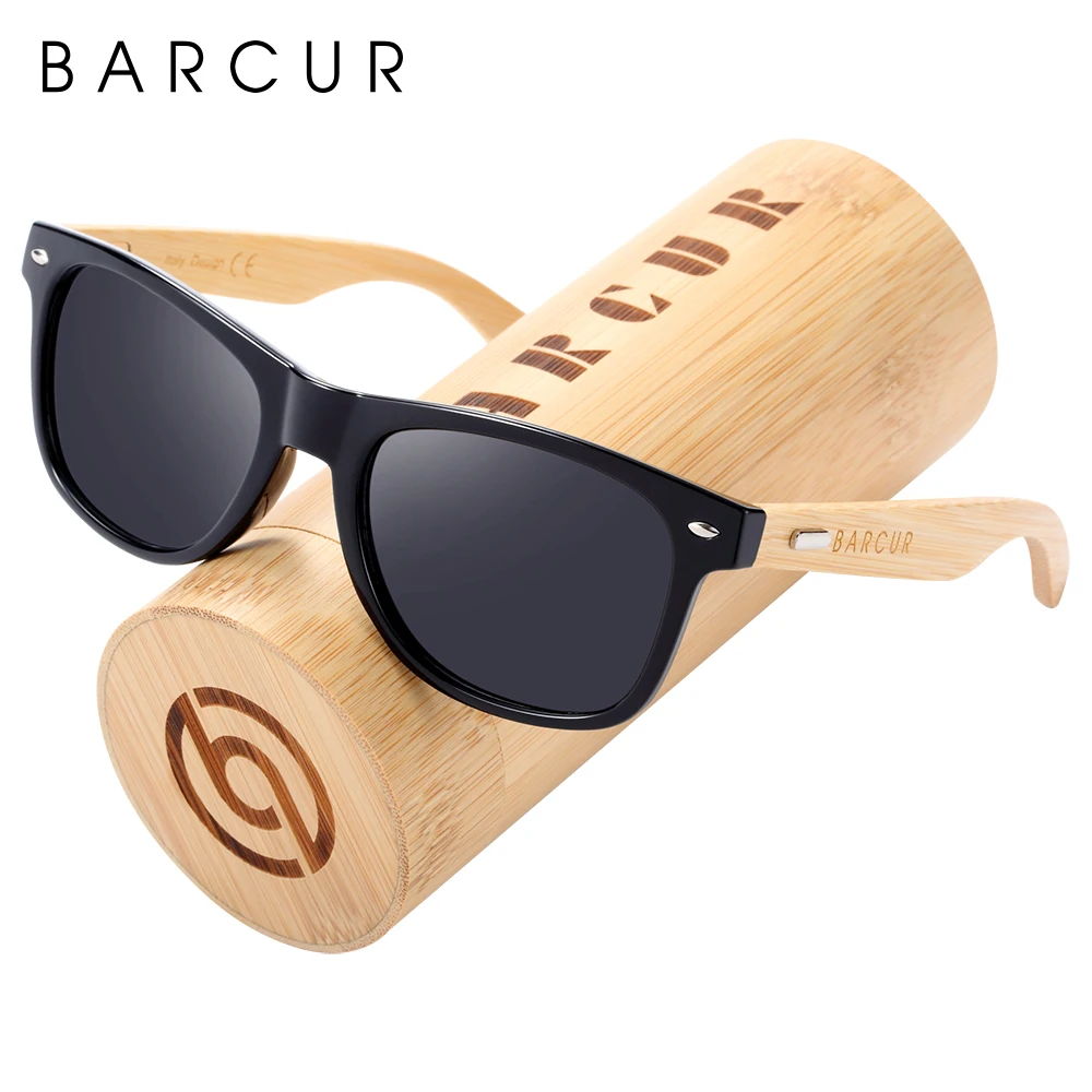 Top Trends: BARCUR Polarized Bamboo Sunglasses Men Wooden Sun Glasses Women Brand Original Wood UV400 Oculos De Sol Shoppable Styles - Image 6