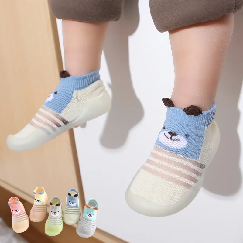 Top Trends: Summer Baby Toddler Non-Skid Sock Shoes Kids Indoor Slipper Breathable Cotton Cold Mesh Lightweight Sole Children First Walking Shoppable Styles