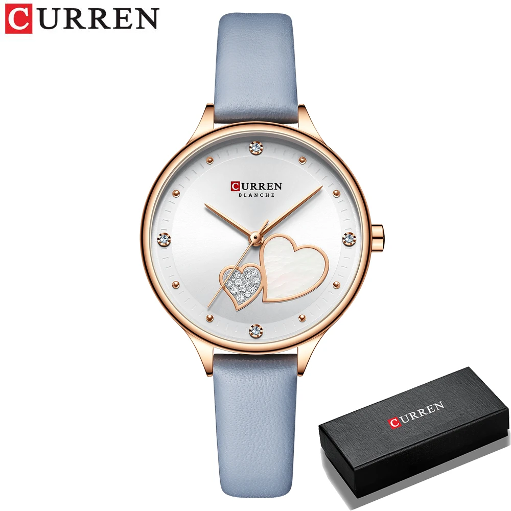 Top Trends: CURREN Watch For Women Leather Quartz Brandes Ladies Wristwatches Luxury Casual Clock Fashion Zegarki 2021 Shoppable Styles - Image 3