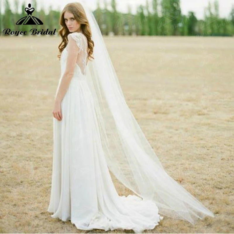 Top Trends: Long Tulle Wedding Veils One Layer With Comb White Ivory Bridal Veil For Bride Wedding Accessories Shoppable Styles