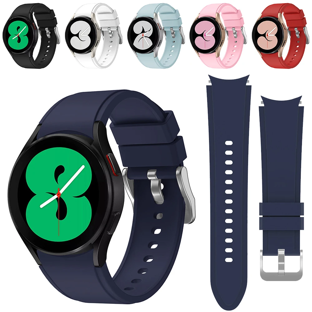 Top Trends: Original Silicone Strap For Samsung Galaxy Watch4 Classic 46mm 42mm Sport Bracelet For Galaxy Watch 4 / 5 / 5pro 44mm 40mm 45mm Band Shoppable Styles