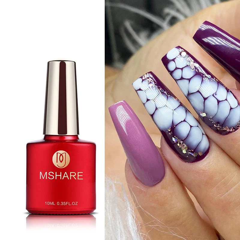 Top Trends: MSHARE Blooming Nails Gel Lacquer Soak Off UV Led Spreading Effect Gel Shoppable Styles