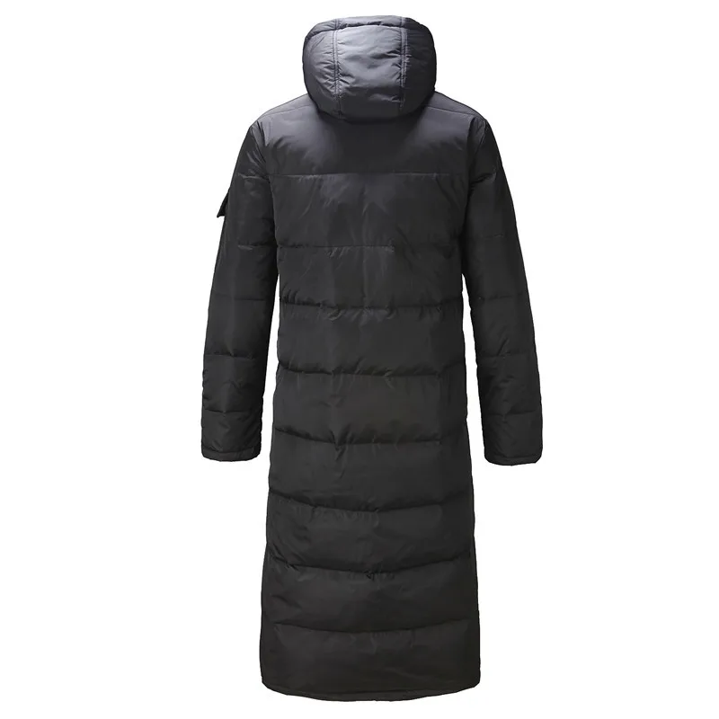 Top Trends: Hooded Extra Long 90% Duck Down Overcoat Men Casual Black Outwear Down Jackets Male Thick Down Coat Fashion Puffer Jacket JK-784 Shoppable Styles - Image 3