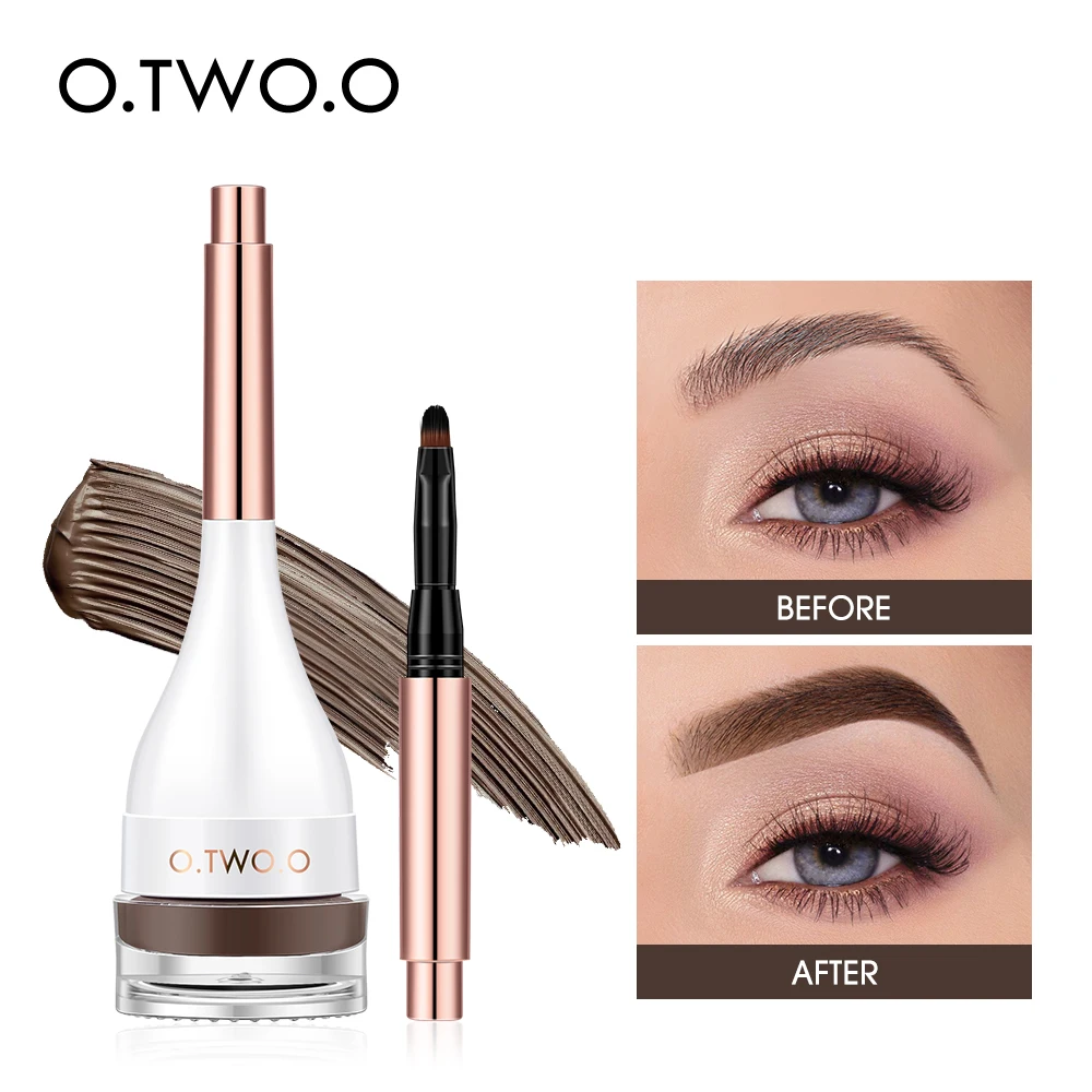 Top Trends: O.TWO.O Eyebrow Pomade Brow Mascara Natural Waterproof Long Lasting Creamy Texture 4 Colors Tinted Sculpted Brow Gel With Brush Shoppable Styles