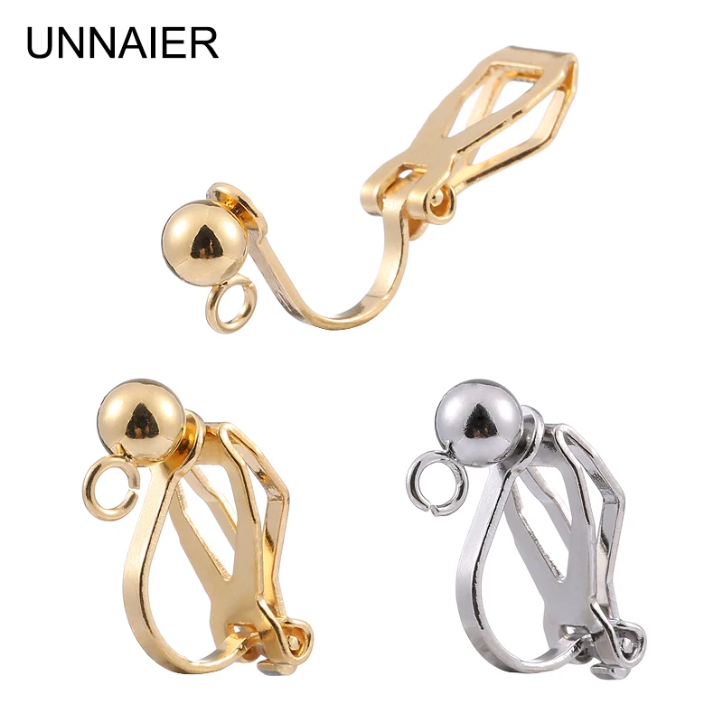 Top Trends: UNNAIER2 / 10Pc Welding Pearl Triangle Ear Clip Accessories Painless Invisible Clip Female Without Ear Hole For Ear Clip Converter Shoppable Styles