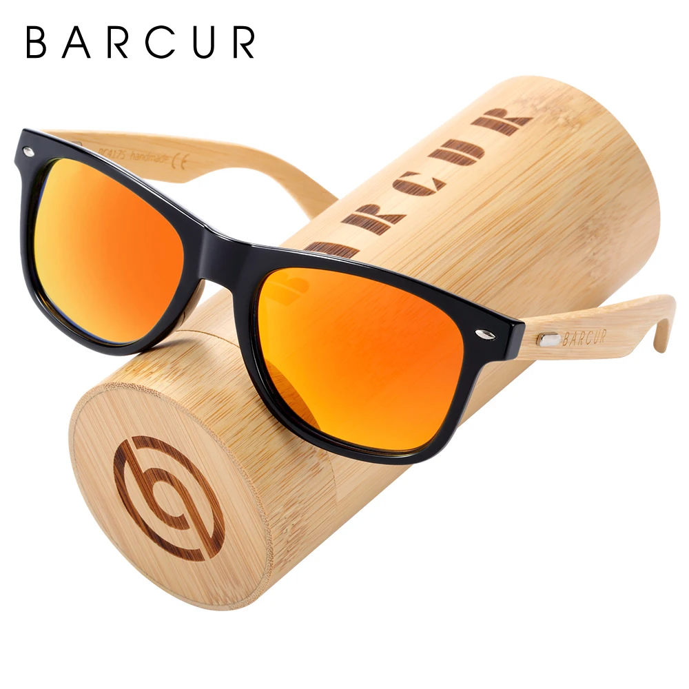 Top Trends: BARCUR Polarized Bamboo Sunglasses Men Wooden Sun Glasses Women Brand Original Wood UV400 Oculos De Sol Shoppable Styles - Image 4