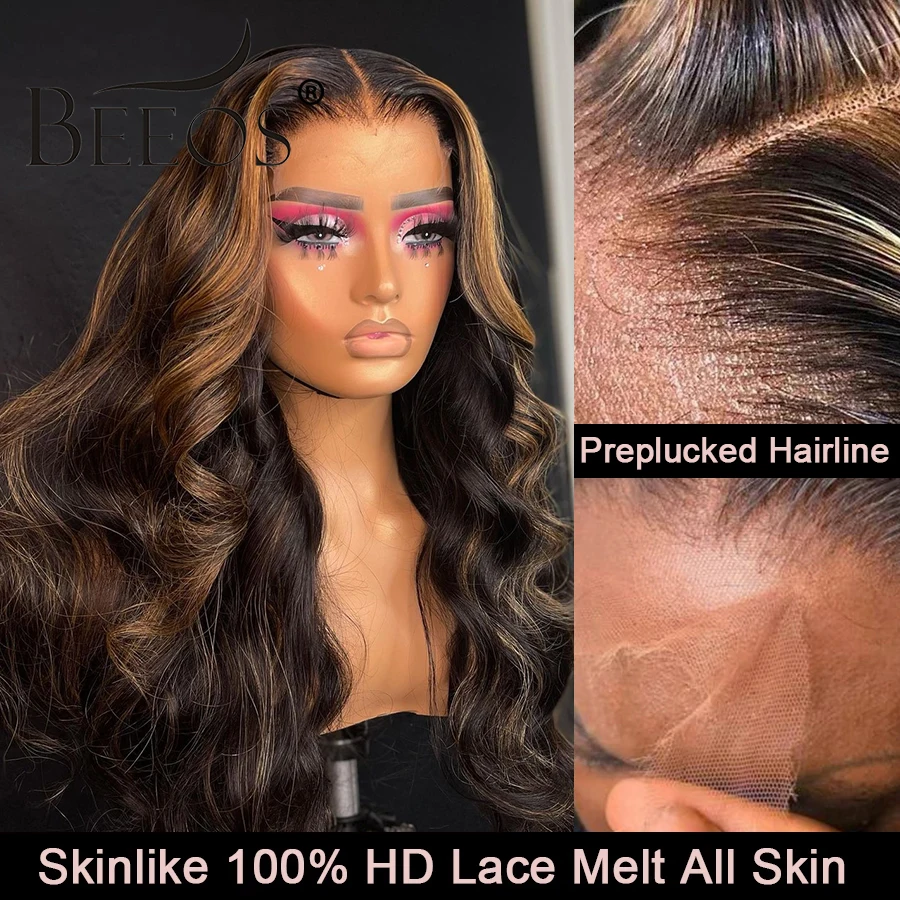 Top Trends: Skinlike Real HD 13x6 Lace Frontal Wig 5x5 HD Closure Wig Highlight Blonde Loose Wave Lace Front Human Hair Wig Loose Wave Shoppable Styles